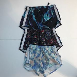 Zella Girl Lot of Three Pairs of shorts size 8/10